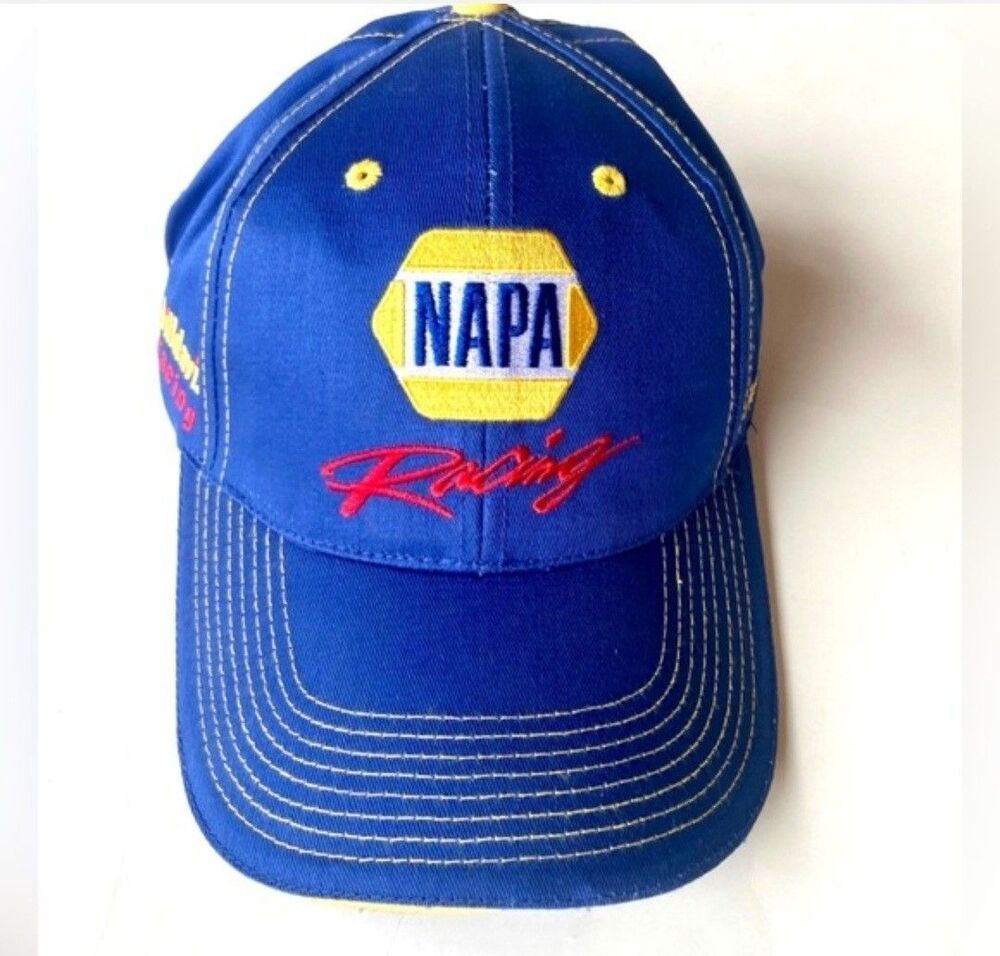 NWOT NAPA Racing Blue Michael Walter Cap Hat For Bill Davis Racing Adjustable